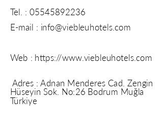 Hotel Bleu Nuit iletiim bilgileri